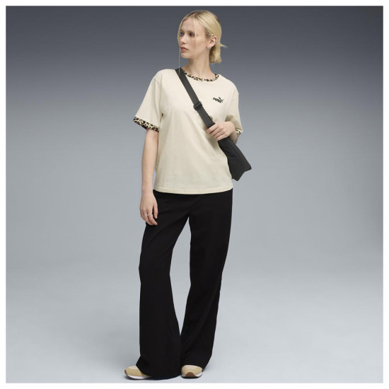 Puma Γυναικεία κοντομάνικη μπλούζα Essentials Animal Print Relaxed Tee